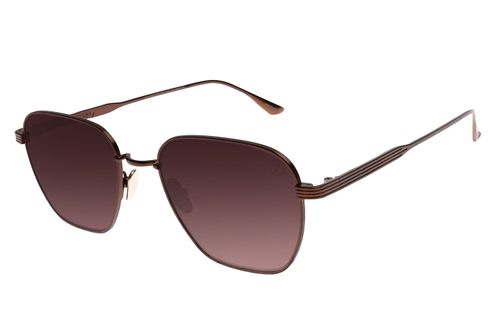 Óculos De Sol Unissex Titanium Quadrado Marrom