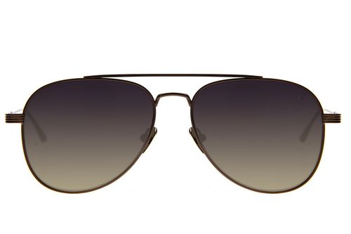 Óculos De Sol Unissex Titanium Aviador Marrom