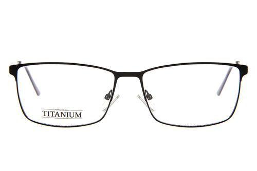 Armação Para Óculos De Grau Unissex Titanium Quadrado Preto