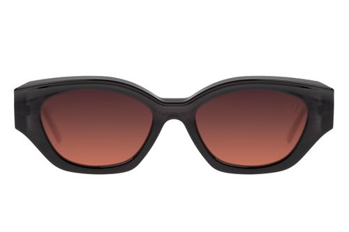 Óculos De Sol Feminino Horror Cat Preto Brilho