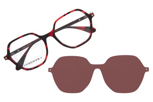 Armação Para Óculos De Grau Feminino Hollywood Vintage Multi Vermelho