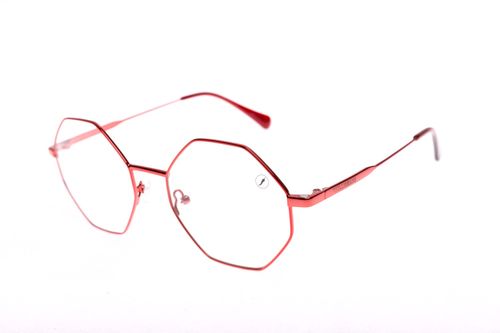 Armação Para Óculos De Grau Feminino Chilli Beans Hexagonal Multi Vermelho