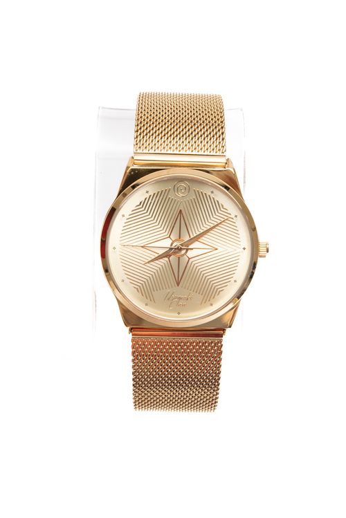 Relógio Analógico Feminino Naruto Shippuden CCXP Dourado