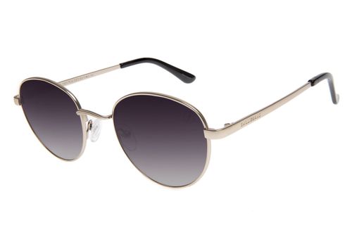 Óculos de Sol Unissex Chilli Beans  Clássicos Redondo MT Dourado