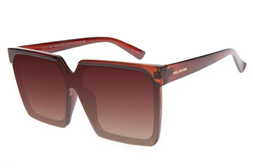 Óculos De Sol Feminino Chilli Beans Quadrado Fashion Marrom