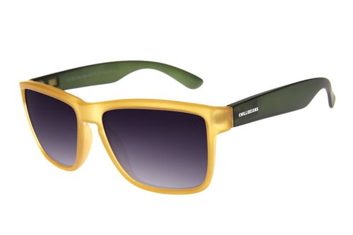 Óculos de Sol Masculino Chilli Beans 2 em 1 Click Degradê Marrom