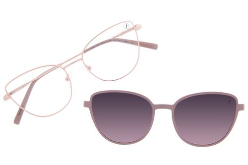 Armação Para Óculos De Grau Feminino Chilli Beans Gatinho Multi Polarizado Rosé