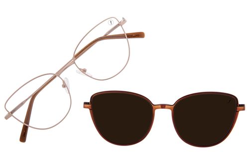 Armação Para Óculos De Grau Feminino Chilli Beans Gatinho Multi Polarizado Dourado