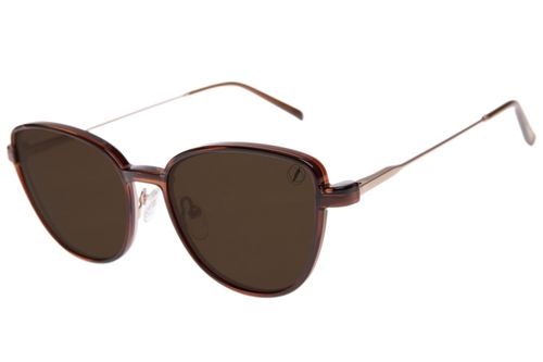 Armação Para Óculos De Grau Feminino Chilli Beans Gatinho Multi Polarizado Dourado