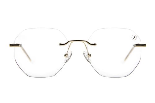 Armação Para Óculos De Grau Feminino Chilli Beans Modelo 3 Peças Dourado