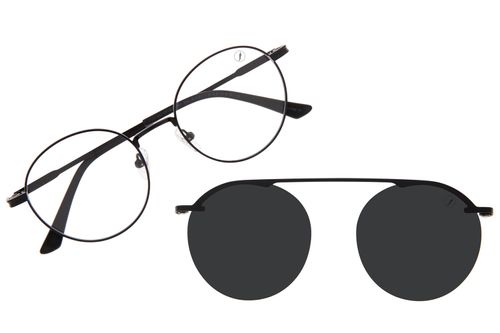 Armação Para Óculos De Grau Unissex Chilli Beans Multi Polarizado Redondo Preto