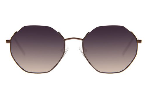 Óculos de Sol Feminino Chilli Beans MT Hexagonal Marrom Escuro