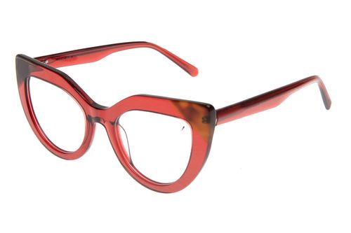 Armação Para Óculos De Grau Feminino Chilli Beans Gatinho Fashion Vermelho