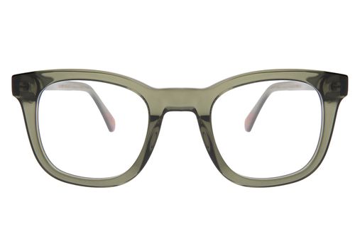 Armação Para Óculos de Grau Masculino Premium Quadrado AC Verde Escuro
