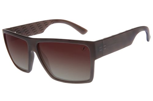 Óculos de Sol Masculino Chilli Beans Quadrado Polarizado Marrom