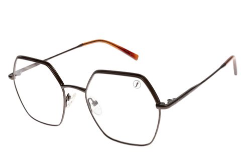 Armação para Óculos de Grau Ótica Chilli Beans Feminino Fashion Quadrado Marrom