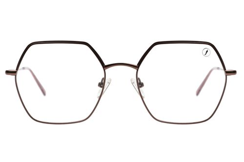 Armação para Óculos de Grau Ótica Chilli Beans Feminino Fashion Quadrado Bege