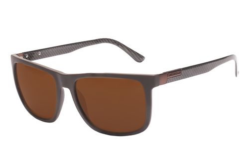 Óculos de Sol Masculino Fibra de Carbono Quadrado Marrom