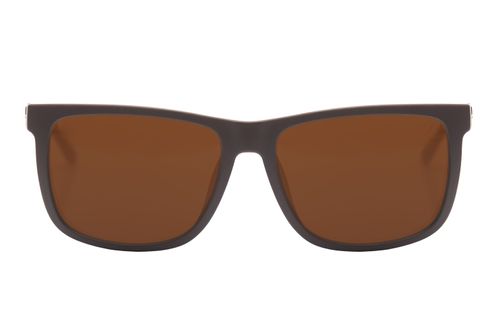 Óculos de Sol Masculino Fibra de Carbono Quadrado Marrom