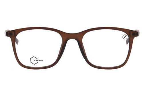 Armação Para Óculos de Grau Masculino Fibra de Carbono Quadrado Marrom