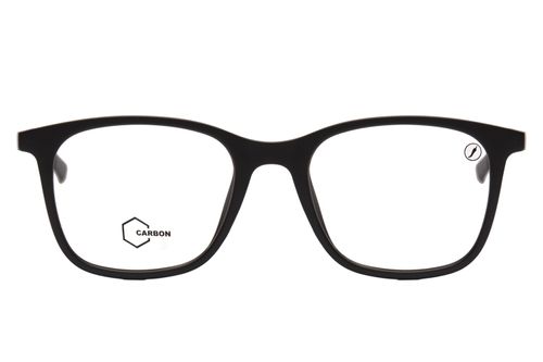 Armação Para Óculos de Grau Masculino Fibra de Carbono Quadrado Preto