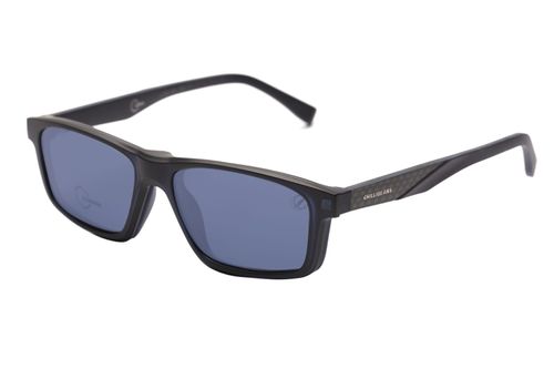 Armação Para Óculos de Grau Masculino Fibra de Carbono Multi Lente Polarizado Azul