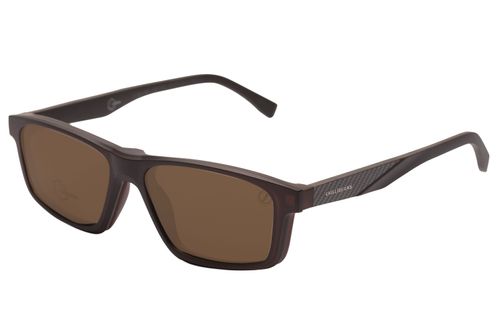 Armação Para Óculos de Grau Masculino Fibra de Carbono Multi Lente Polarizado Marrom