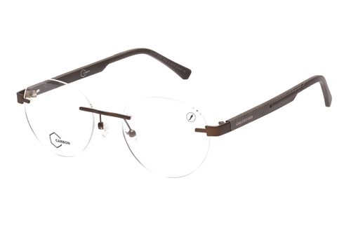 Armação Para Óculos de Grau Masculino Fibra de Carbono 3 Peças Preto