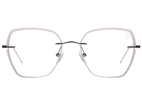 Armação Para Óculos De Grau Feminino Chilli Beans Quadrado Fashion Prata