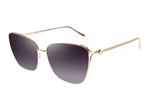Óculos de Sol Feminino Kopenhagen Língua de Gato Banhado A Ouro Degradê