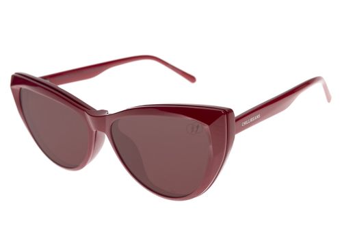 Armação Para Óculos de Grau Feminino Chilli Beans Multi Polarizado Gatinho Vinho