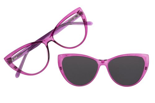 Armação Para Óculos de Grau Feminino Chilli Beans Multi Polarizado Gatinho Rosa