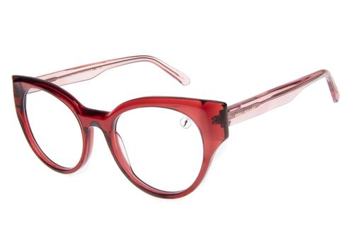 Armação Para Óculos de Grau Feminino Chilli Beans Redondo Vermelho AC