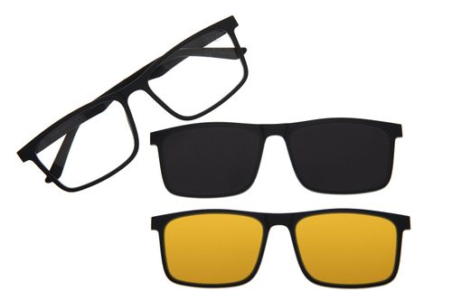 Armação Para Óculos de Grau Masculino Chilli Beans Multi Night Vision Polarizado Preto