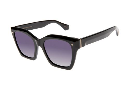 Óculos de Sol Feminino Acetato Italiano Polarizado Degradê Preto