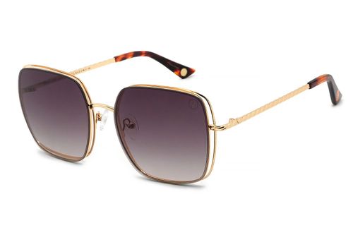 Óculos De Sol Feminino Casillero Del Diablo Quadrado Dourado
