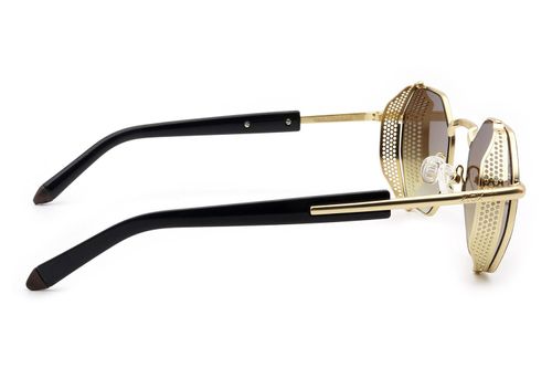 Óculos de Sol  Masculino Alok Sneakers Redondo Degradê Marrom