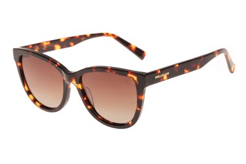 Óculos de Sol Feminino Chilli Beans Quadrado Polarizado Degradê Marrom