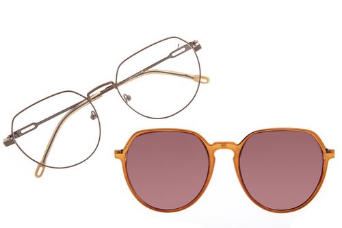 Armação Para Óculos de Grau Feminino Chilli Beans Multi Polarizado Degradê Marrom
