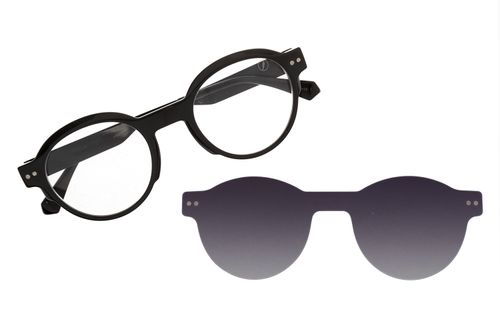 Armação Para Óculos de Grau Masculino Chilli Beans Multi Redondo Degradê Preto Polarizado