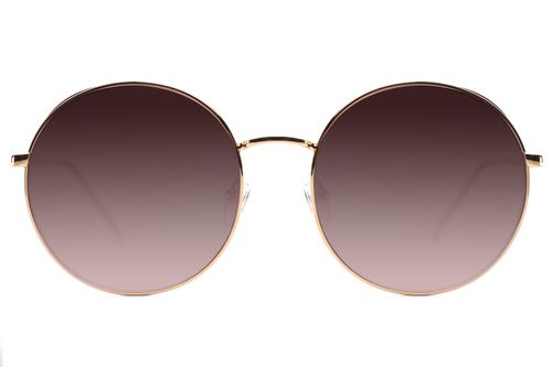 Óculos de Sol Feminino Chilli Beans Redondo Dourado