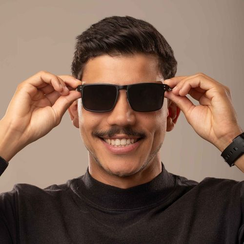 Óculos de Sol Masculino Chilli Beans Executivo AL Polarizado Preto