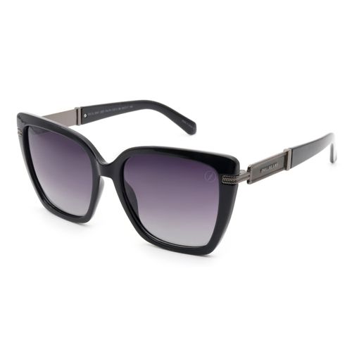 Óculos de Sol Feminino Resort Quadrado Polarizado Degradê Preto