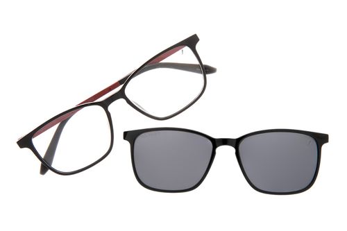Armação Para Óculos de Grau Masculino Chilli Beans Multi Quadrado Polarizado Preto Fumê