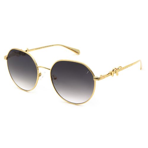 Óculos de Sol Feminino Risqué Redondo Dourado