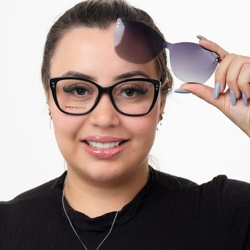 Armação Para Óculos de Grau Feminino Marília Mendonça Multi Polarizada Degradê Tartaruga